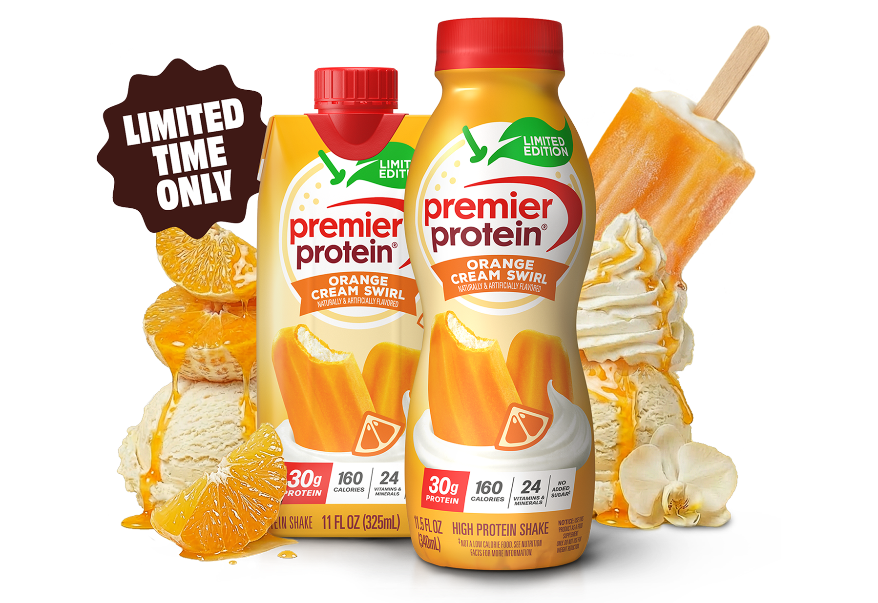 NEW! Try Orange Cream Swirl Protein Shakes | Premier Protein NEW! Try Orange Cream Swirl Protein Shakes | Premier Protein
