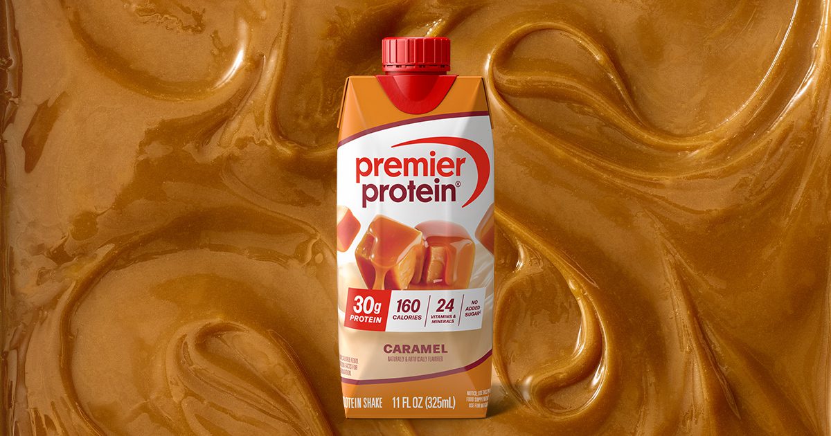 Premier Protein Caramel Protein Shake package